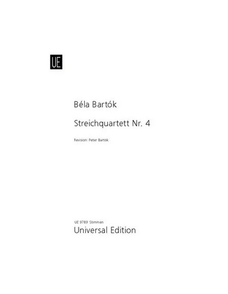 BARTOK B.-String Quartet No. 4 (Parts)