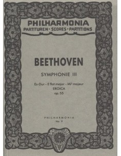 BEETHOVEN L.V.-Symphony No. 3 in Eb Major Op.55 "Eroica" for Orchestra (Pocket Score) (Philar