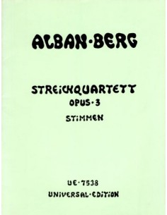 BERG A.-String Quartet Op.3 (Parts)