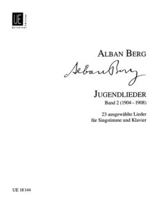 BERG A.-Jugendlieder (23 Lieder Selectos) (1901/1904) Vol.2º para Canto y Piano (Halley)