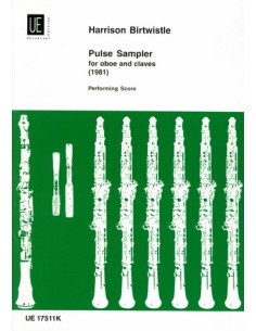 BIRTWISTLE H.-Pulse Sampler para Oboe y Claves