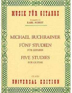 BUCHRAINER M.-Studies (5) for Guitar (Scheit)