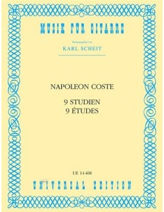 COST N.-Etudes (9) pour guitare (Scheit)