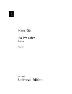 GAL H.-Preludes (24) Op.83 Vol.1: nº 1/12 for Piano