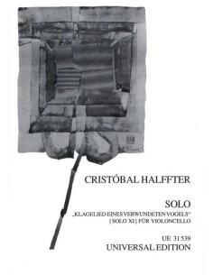 HALFFTER C.-Solo (Elegia per un uccello ferito) per violoncello