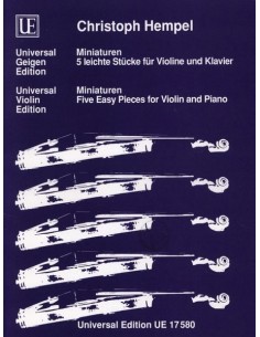 HEMPEL C.-Miniature (5 pezzi facili) per violino e pianoforte