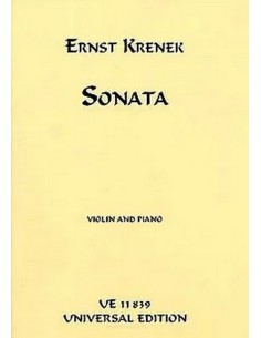 KRENEK E.-Sonata Op. 99 per violino e pianoforte