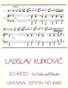 KUPKOVIC L.-Scherzo per viola e pianoforte