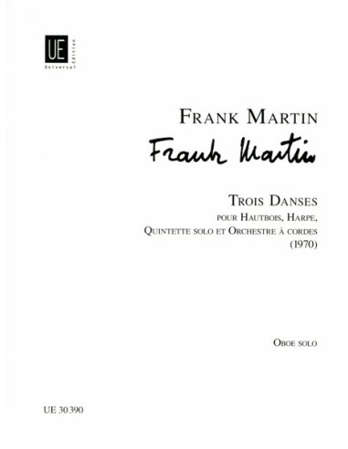 MARTIN F.-Trois Dances for Oboe