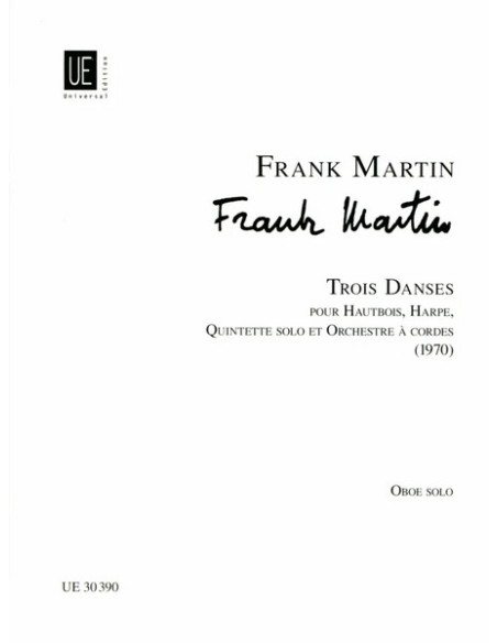 MARTIN F.-Trois Dances for Oboe