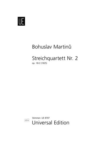 MARTINU B.-String Quartet No. 2 (Parts)