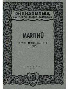 MARTINU B.-String Quartet No. 2 (PB) (Philharmonia)