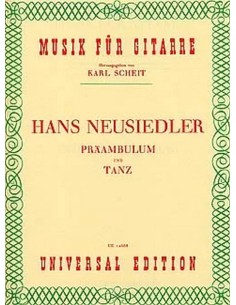 NEUSIDLER H.-Praeambulum e danza per chitarra (Scheit)