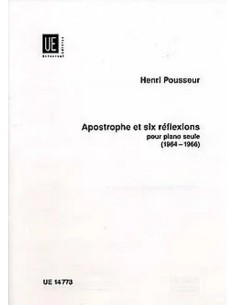 POUSSEUR H.-Apostrophe et 6 Reflets pour piano