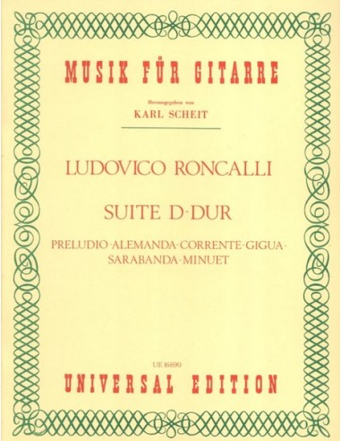 RONCALLI L.-Suite D-Dur für Gitarre (Scheit)