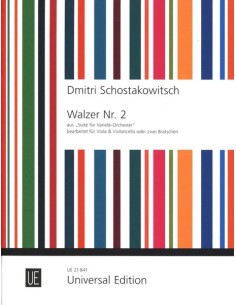 SHOSTAKOVICH D.-Vals nº 2 de la Suite nº 2 para 2 Violas o Viola y Violoncello (Mohrs)