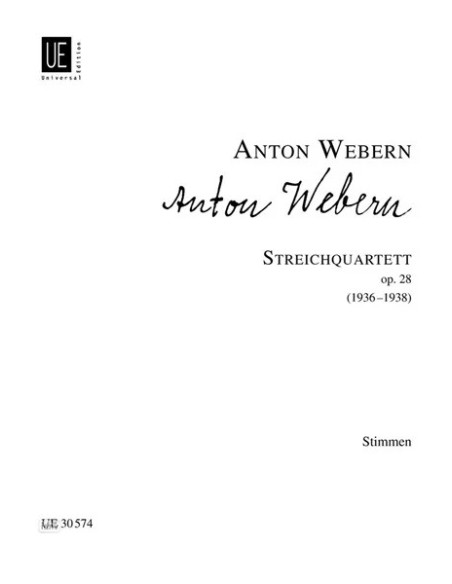WEBERN A.-Quartet Op.28 for String Quartet (Parts)