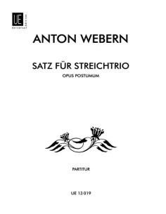 WEBERN A.-Satz Posthumous Op. for Violin, Viola and Cello (Parts)