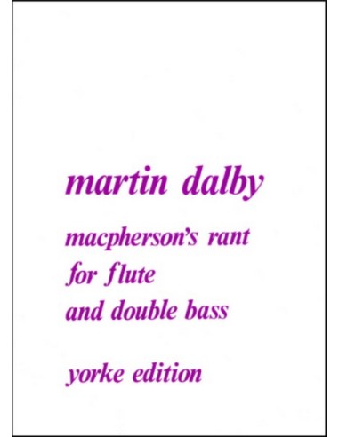 DALBY M.-Macphersons Rant (1971) per contrabbasso e flauto