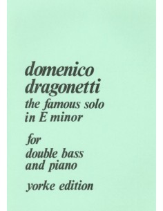 DRAGONETTI D.-Solo in Mi minore per contrabbasso e pianoforte