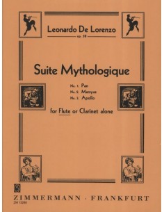 DE LORENZO L.-Mythologische Suite Op.38 für Flöte