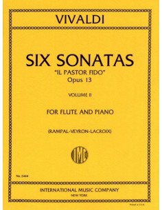 VIVALDI A.-Sonatas Op.13 Vol.2: No. 3 to 6 "Il Pastor Fido" for Flute and Piano (Rampal/Veyron/Lacroix