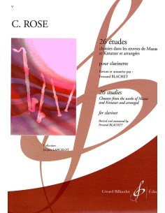 ROSE C.-Studi (26) di Maces e Kreutzer per clarinetto (Blachet)
