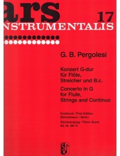 PERGOLESI G.B.-Concerto in G Major for Flute and Piano (Brinkmann/Mohr)