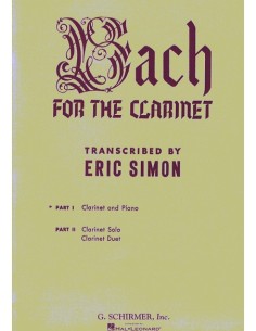 BACH J.S.-Album: Pieces Arranged for Clarinet and Piano (Simon)