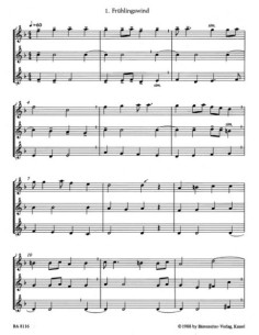 FARAGO P.-Canzoni ungheresi per bambini (10) per 3 flauti dolci soprano 2