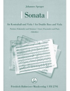 SPERGER J.M.-Sonate für Viola und Kontrabass (Glöckler)